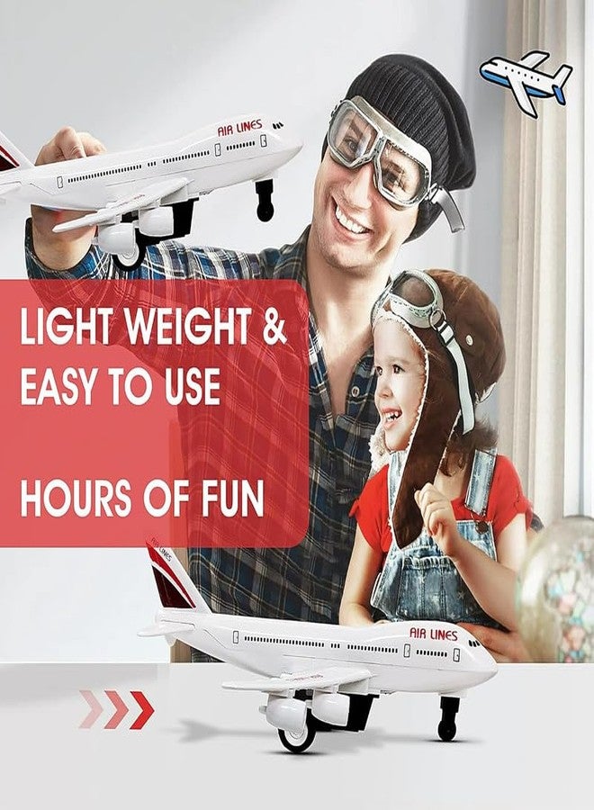 طائرة كولين أراي لعبة سحب للخلف للأطفال مع حامل عرض - بدون حواف حادة، أجنحة ثابتة وتصميم واقعي لطائرة إيرباص | يمكن للبالغين استخدامها كزينة للطاولة - 3 - Image 5